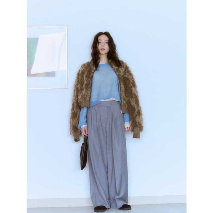 ミックスファーショートブルゾン | Ungrid | 詳細画像4 