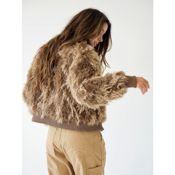 ミックスファーショートブルゾン | Ungrid | 詳細画像7 