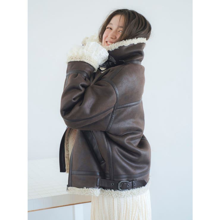 フェイクムートンボアブルゾン | Ungrid | 詳細画像11 