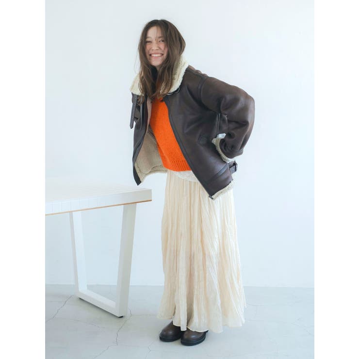 フェイクムートンボアブルゾン | Ungrid | 詳細画像13 