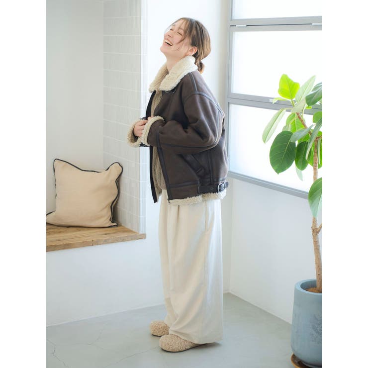 フェイクムートンボアブルゾン | Ungrid | 詳細画像17 