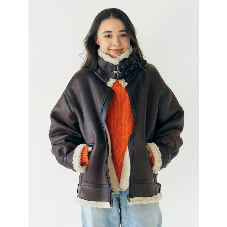 フェイクムートンボアブルゾン | Ungrid | 詳細画像2 