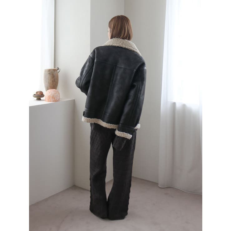 フェイクムートンボアブルゾン | Ungrid | 詳細画像25 