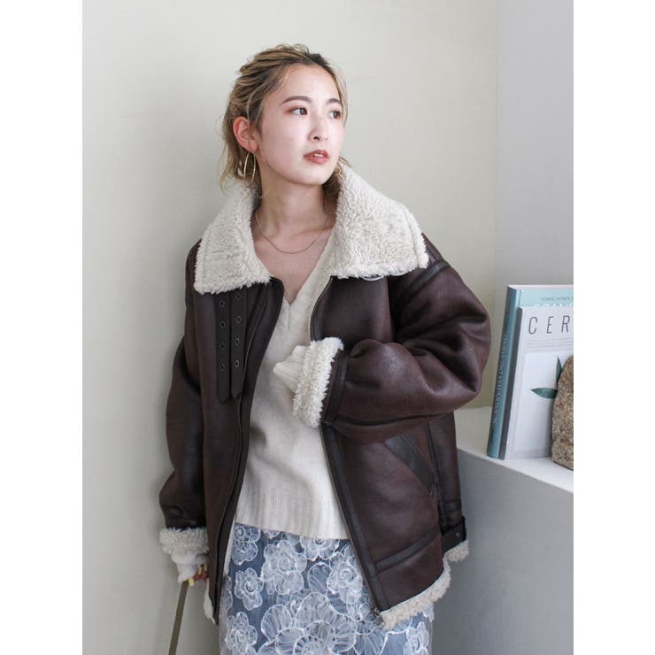 フェイクムートンボアブルゾン | Ungrid | 詳細画像28 