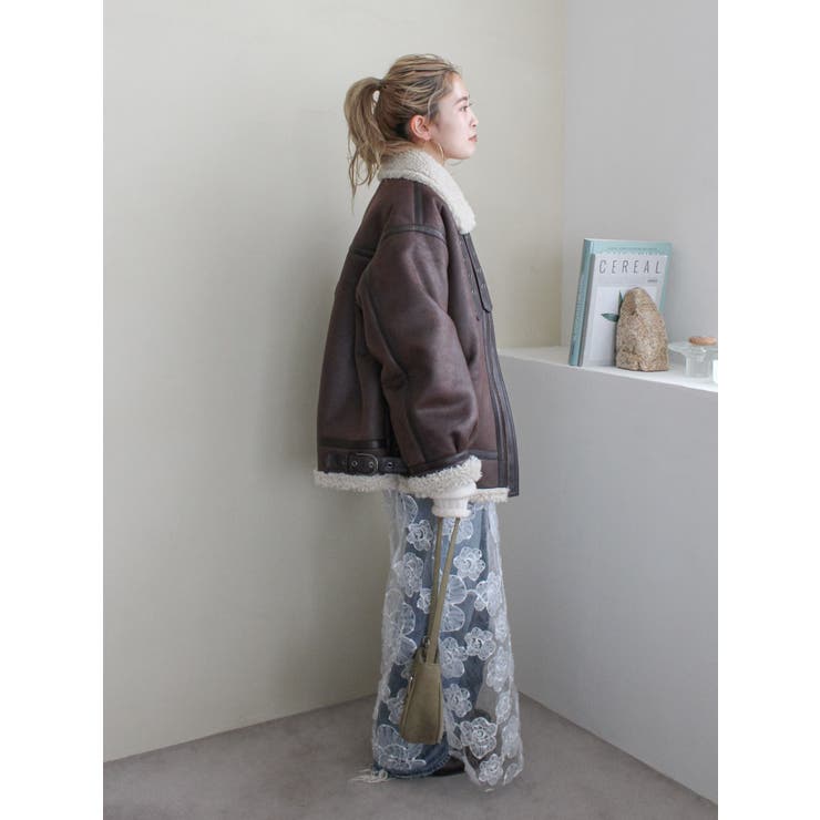 フェイクムートンボアブルゾン | Ungrid | 詳細画像32 