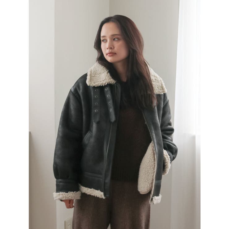 フェイクムートンボアブルゾン | Ungrid | 詳細画像36 