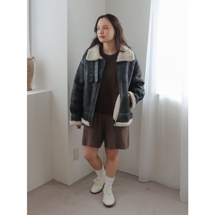 フェイクムートンボアブルゾン | Ungrid | 詳細画像38 