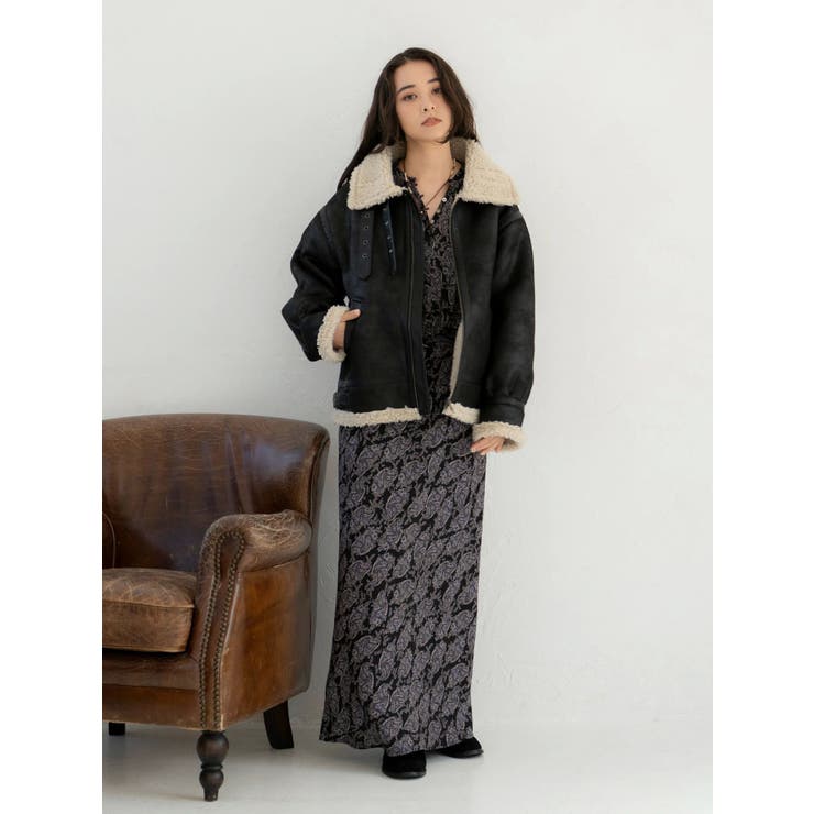 フェイクムートンボアブルゾン | Ungrid | 詳細画像4 