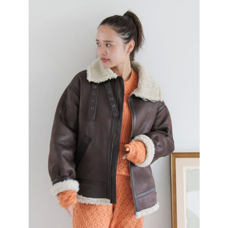 フェイクムートンボアブルゾン | Ungrid | 詳細画像40 