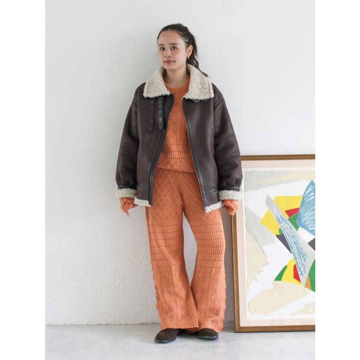 フェイクムートンボアブルゾン | Ungrid | 詳細画像41 