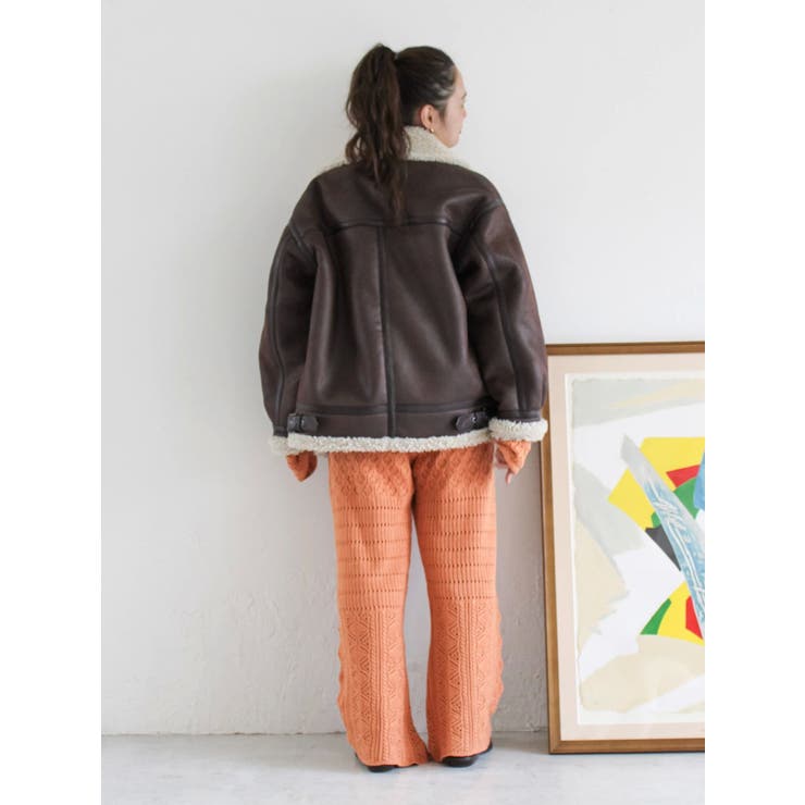 フェイクムートンボアブルゾン | Ungrid | 詳細画像42 