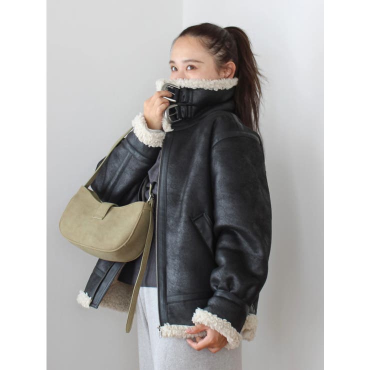 フェイクムートンボアブルゾン | Ungrid | 詳細画像44 