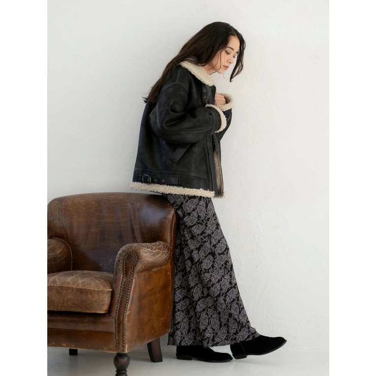 フェイクムートンボアブルゾン | Ungrid | 詳細画像5 