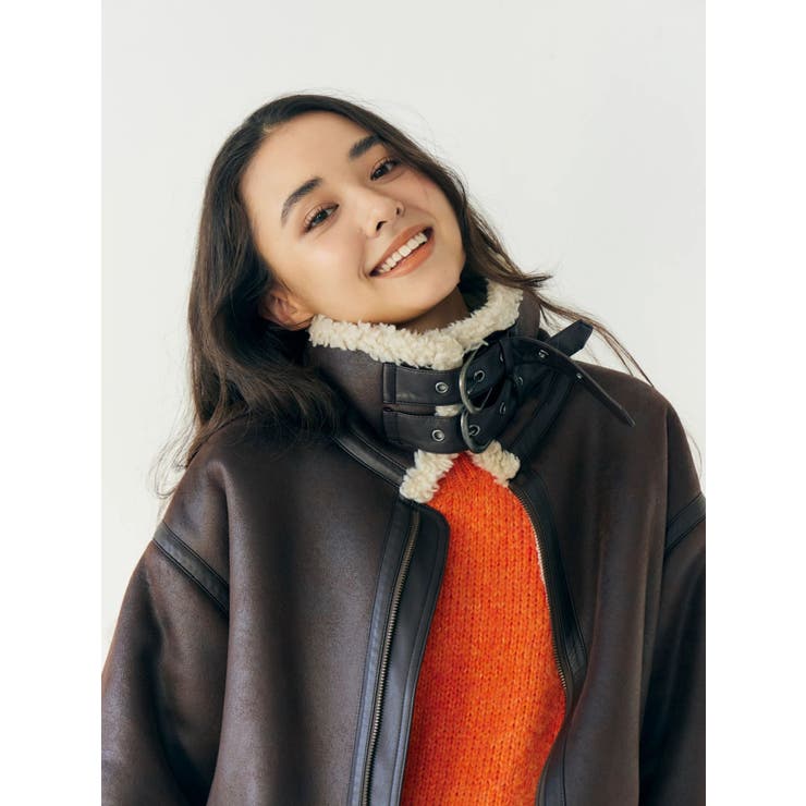 フェイクムートンボアブルゾン | Ungrid | 詳細画像6 