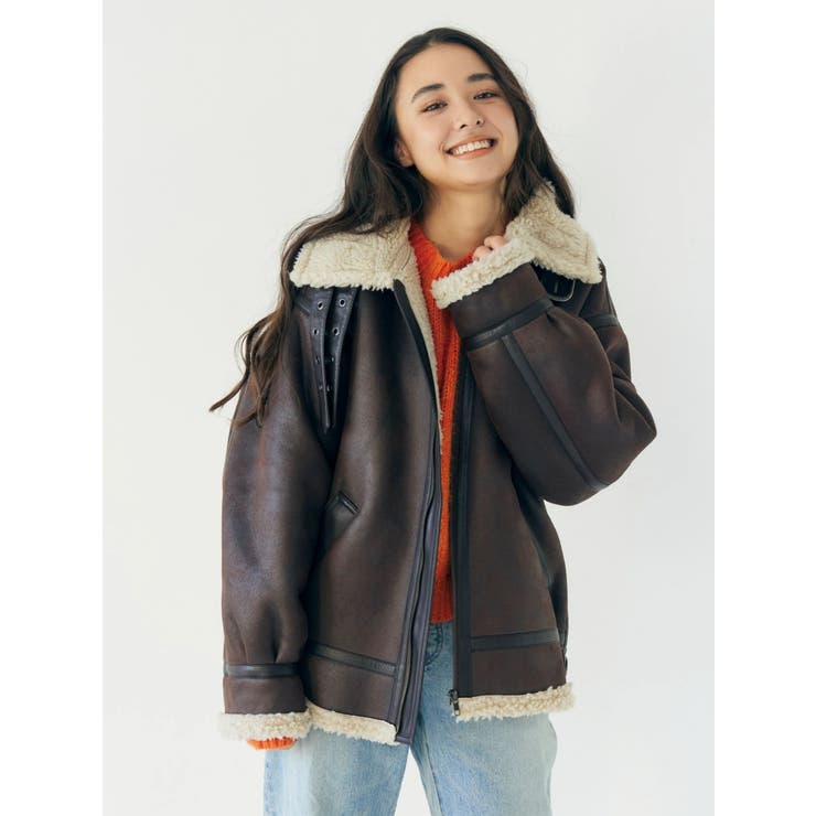 フェイクムートンボアブルゾン | Ungrid | 詳細画像7 