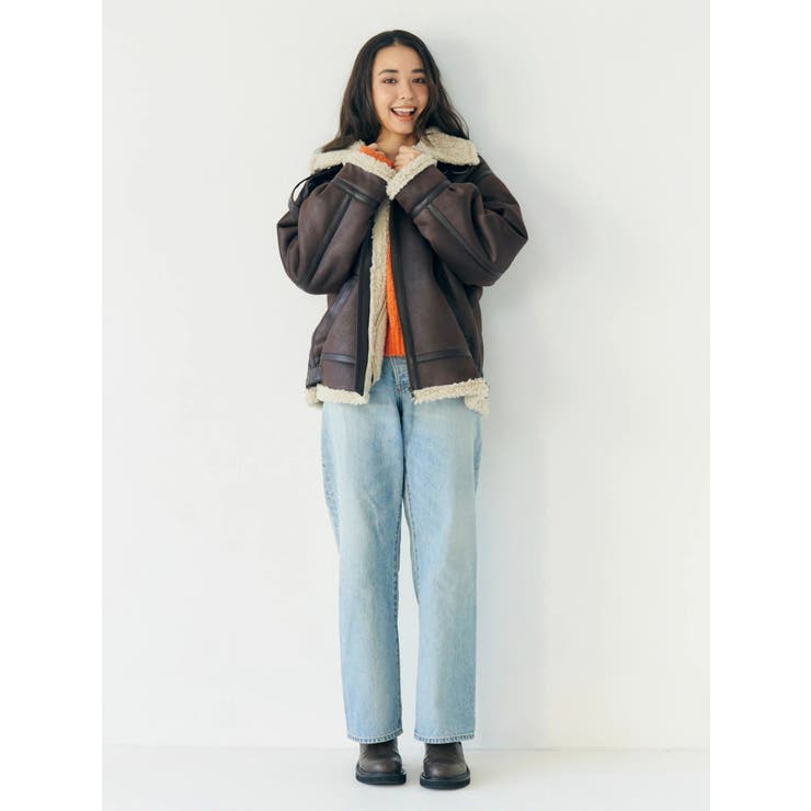 フェイクムートンボアブルゾン | Ungrid | 詳細画像8 