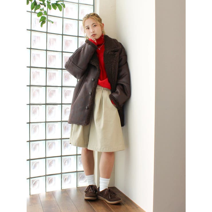 フェイクムートンルーズブルゾン | Ungrid | 詳細画像37 