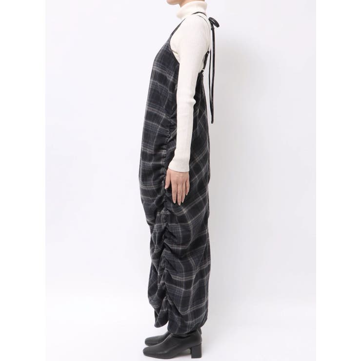 シャーリングデザインチェックワンピース | Ungrid | 詳細画像15 