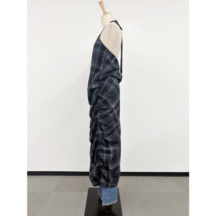 シャーリングデザインチェックワンピース | Ungrid | 詳細画像3 