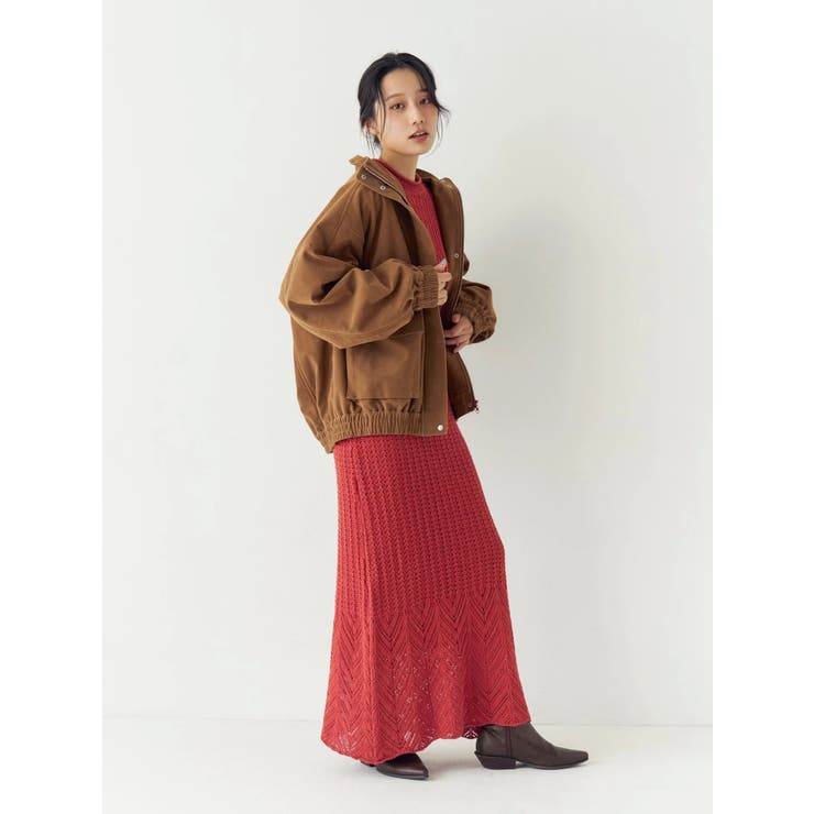 透かし編みニットワンピース | Ungrid | 詳細画像10 