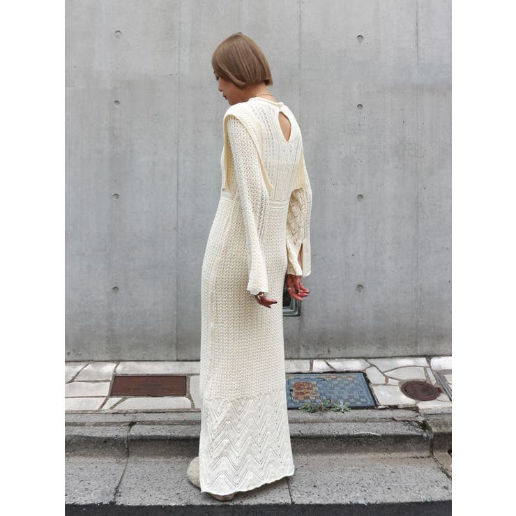透かし編みニットワンピース | Ungrid | 詳細画像16 