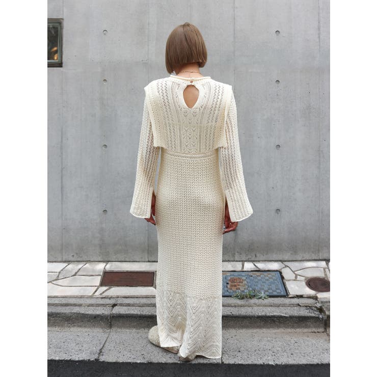 透かし編みニットワンピース | Ungrid | 詳細画像17 