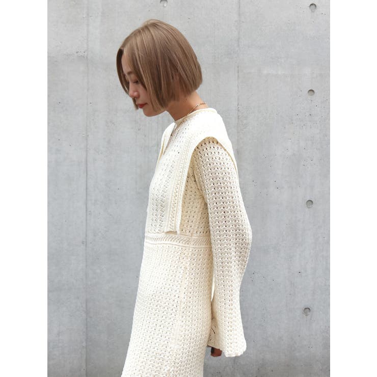 透かし編みニットワンピース | Ungrid | 詳細画像19 