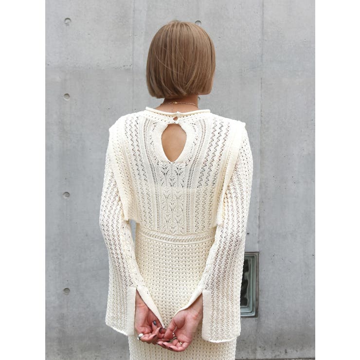 透かし編みニットワンピース | Ungrid | 詳細画像20 