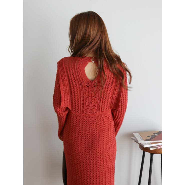 透かし編みニットワンピース | Ungrid | 詳細画像25 