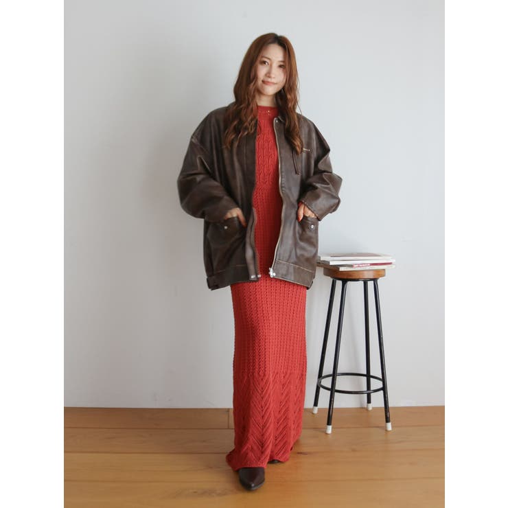 透かし編みニットワンピース | Ungrid | 詳細画像26 