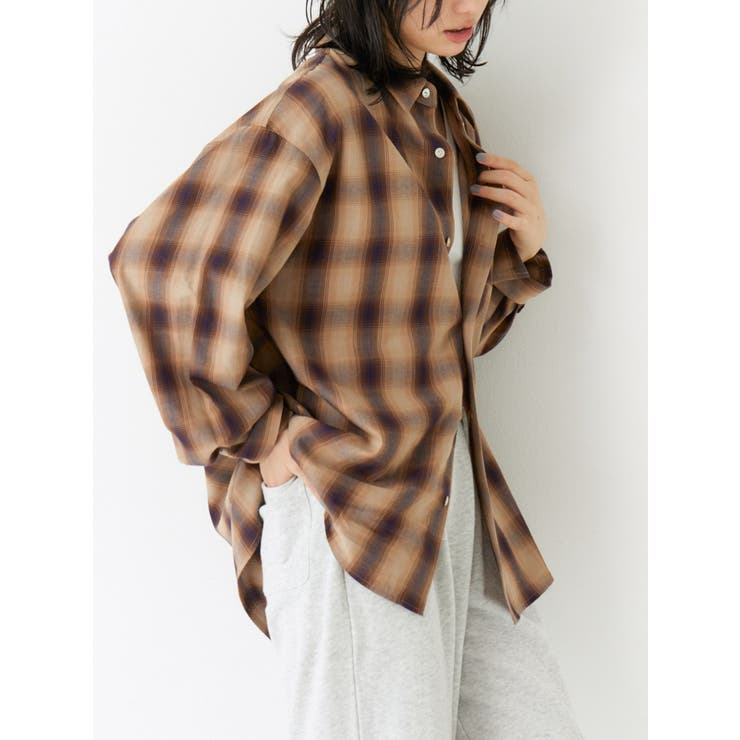 ビッグルーズチェックシャツ | Ungrid | 詳細画像6 
