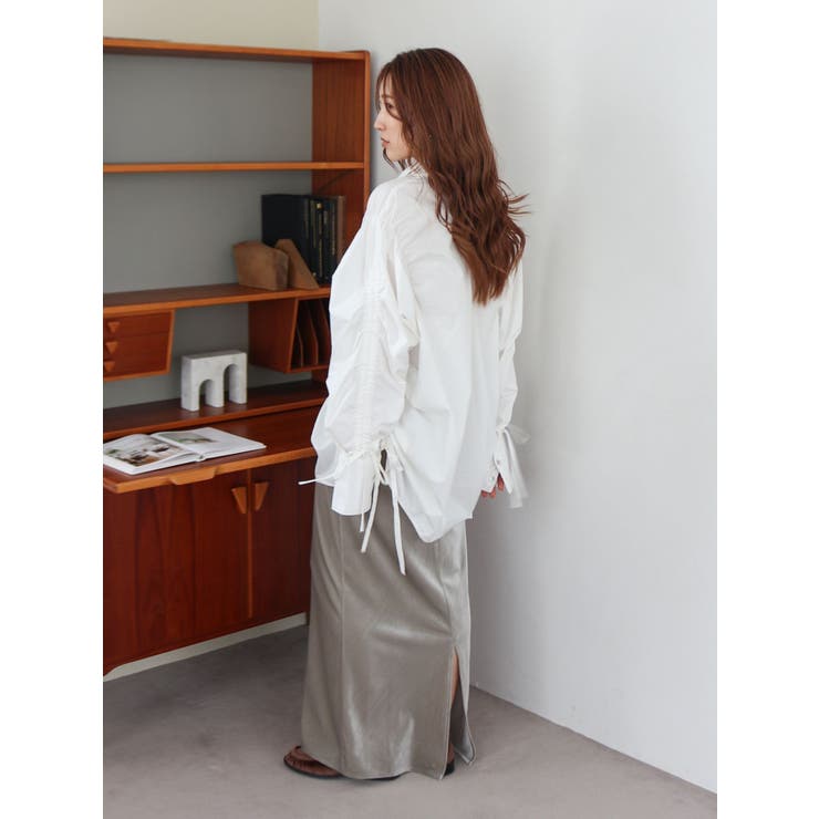 ギャザーデザインルーズシャツ | Ungrid | 詳細画像14 