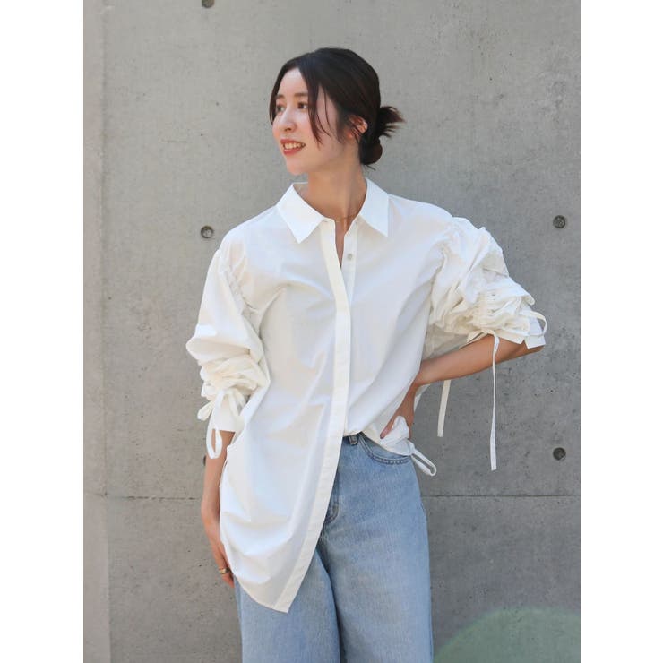 ギャザーデザインルーズシャツ | Ungrid | 詳細画像24 