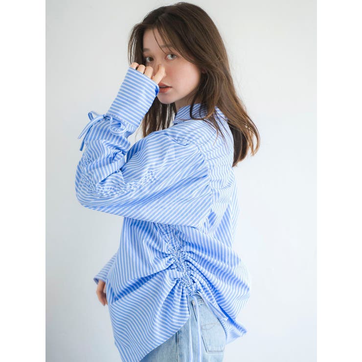 ギャザーデザインルーズシャツ | Ungrid | 詳細画像5 