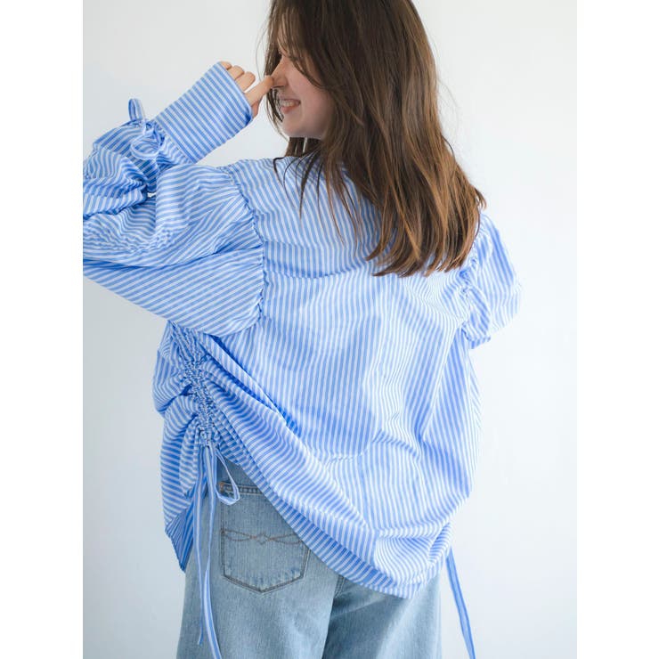 ギャザーデザインルーズシャツ | Ungrid | 詳細画像6 