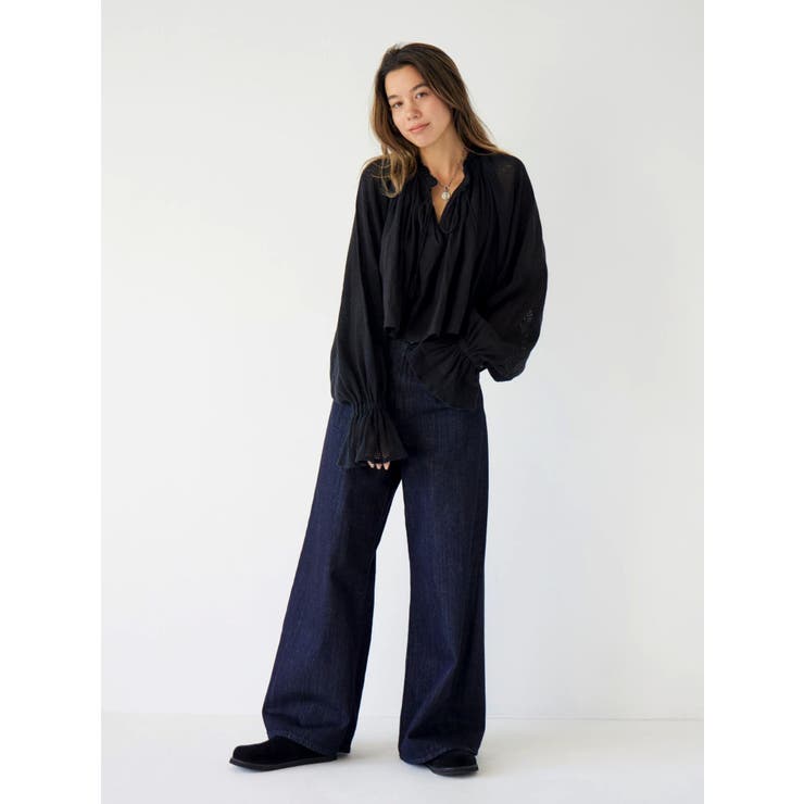 メッシュコンビショートブラウス | Ungrid | 詳細画像12 