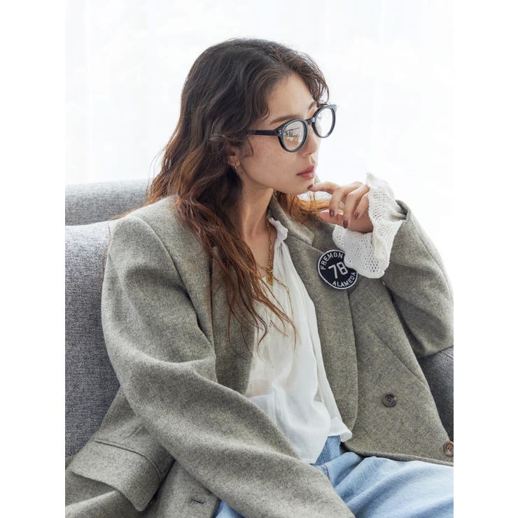 メッシュコンビショートブラウス | Ungrid | 詳細画像18 