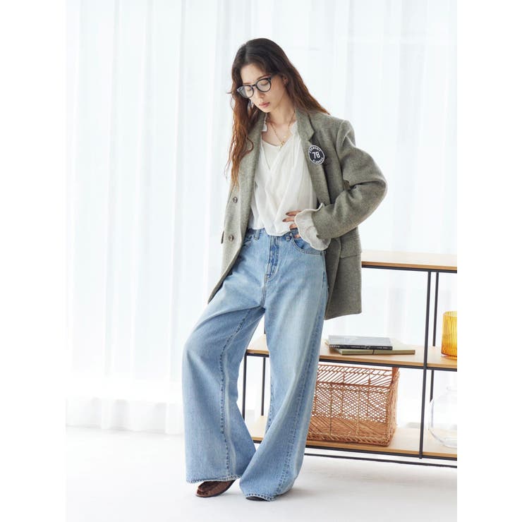 メッシュコンビショートブラウス | Ungrid | 詳細画像20 