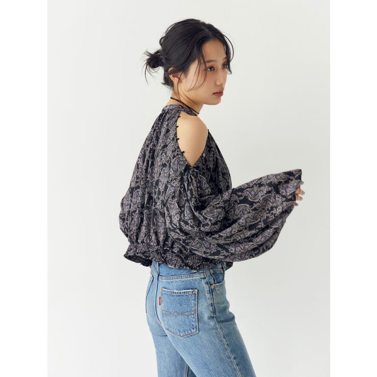 フラワープリントショートブラウス | Ungrid | 詳細画像10 