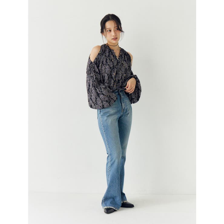 フラワープリントショートブラウス | Ungrid | 詳細画像12 