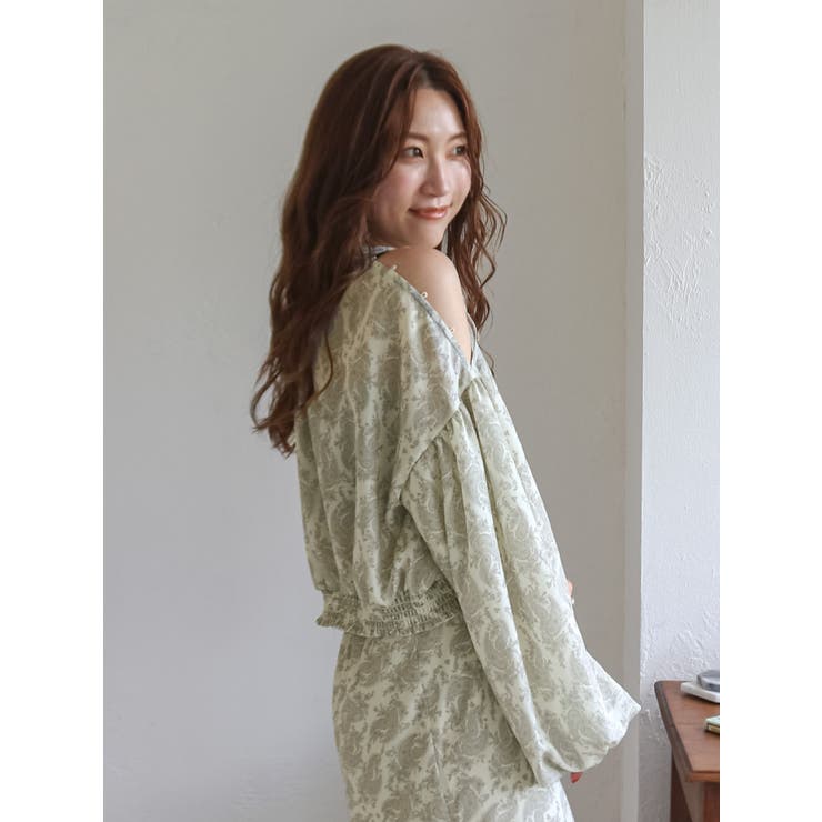 フラワープリントショートブラウス | Ungrid | 詳細画像15 