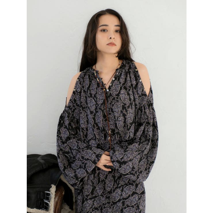 フラワープリントショートブラウス | Ungrid | 詳細画像2 