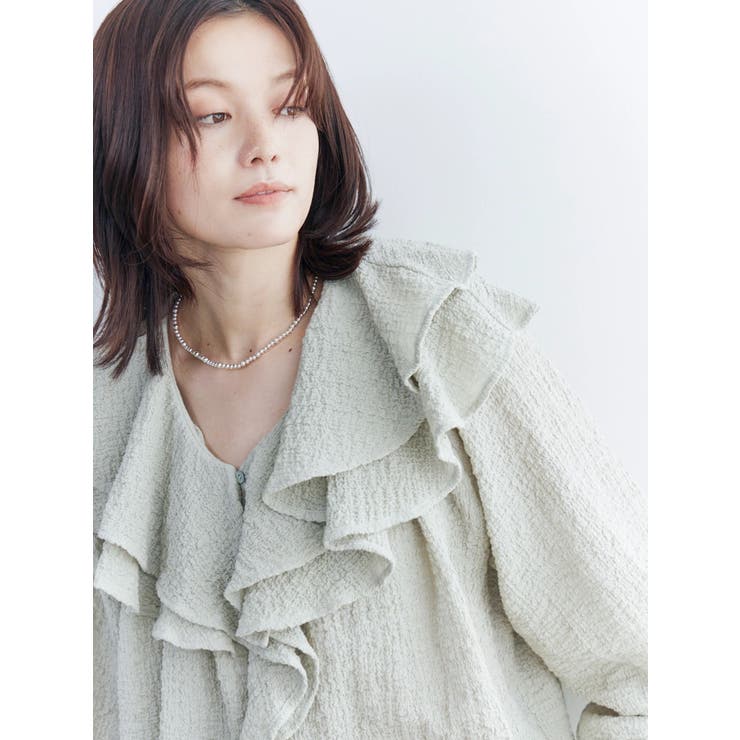 フリルデザインブラウス | Ungrid | 詳細画像10 