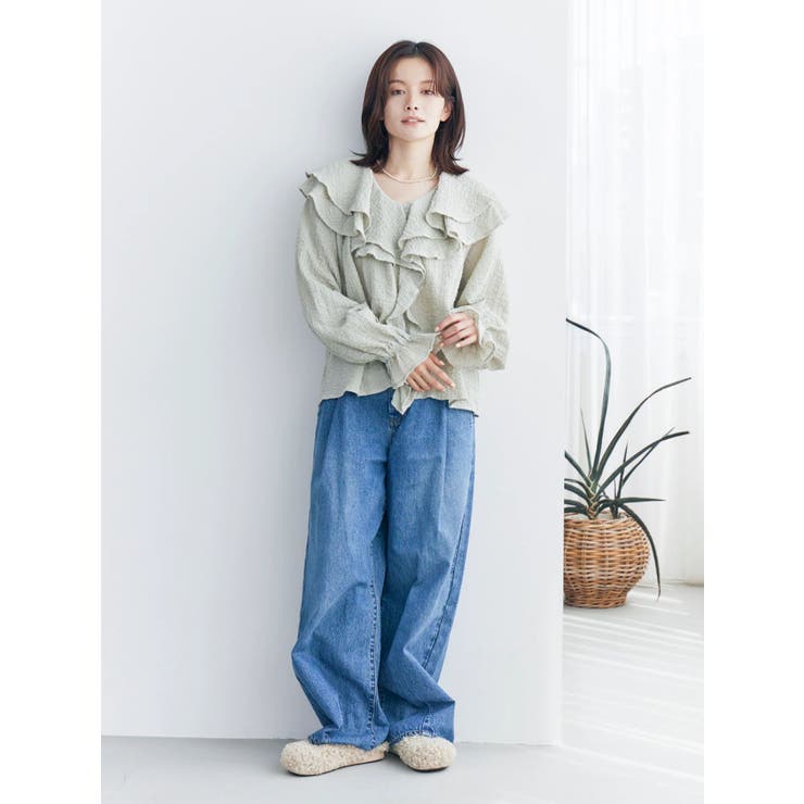 フリルデザインブラウス | Ungrid | 詳細画像11 