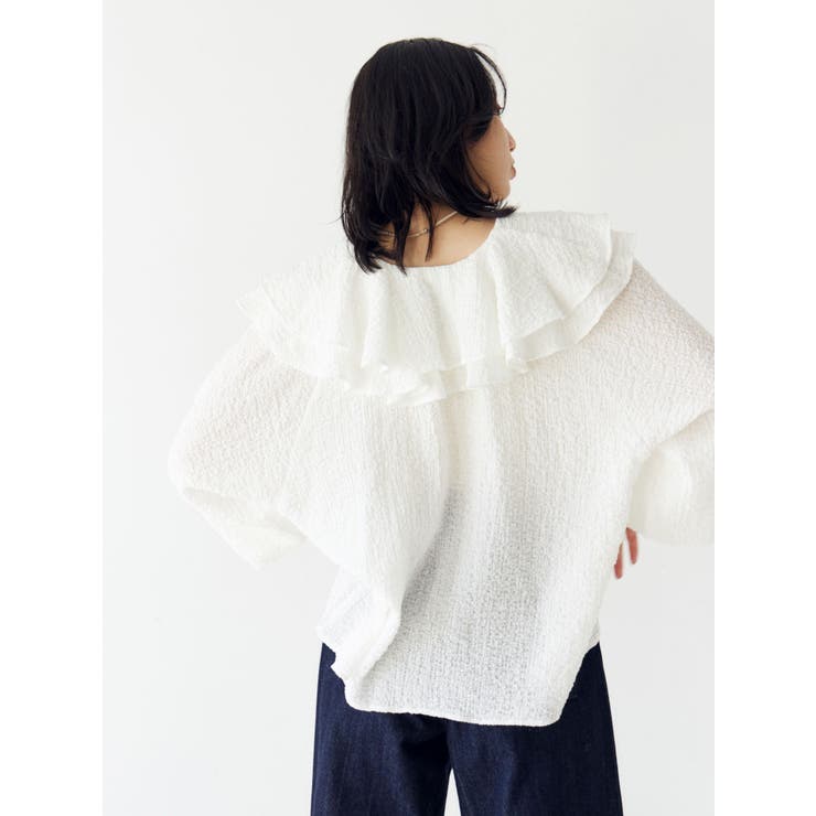 フリルデザインブラウス | Ungrid | 詳細画像17 