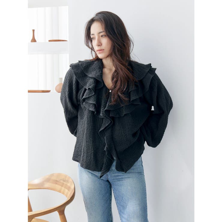 フリルデザインブラウス | Ungrid | 詳細画像22 