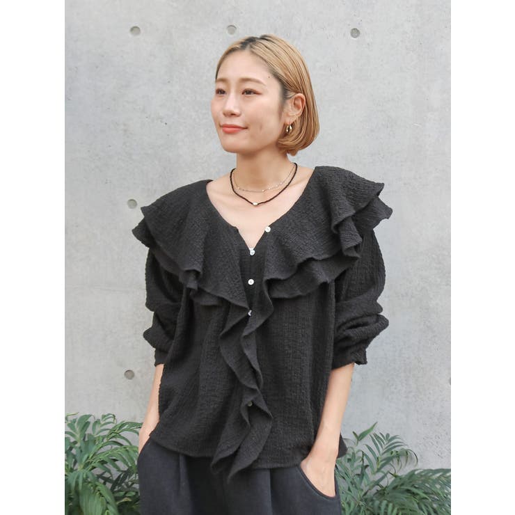 フリルデザインブラウス | Ungrid | 詳細画像25 