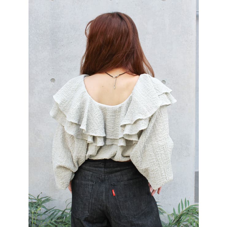 フリルデザインブラウス | Ungrid | 詳細画像32 