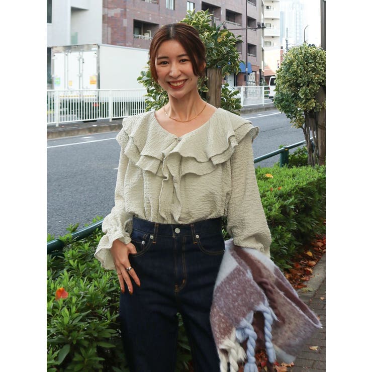 フリルデザインブラウス | Ungrid | 詳細画像5 