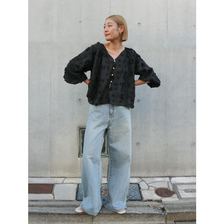 スリーブボリュームジャカードブラウス | Ungrid | 詳細画像12 